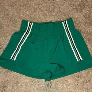 Women’s Green Athletic Shorts